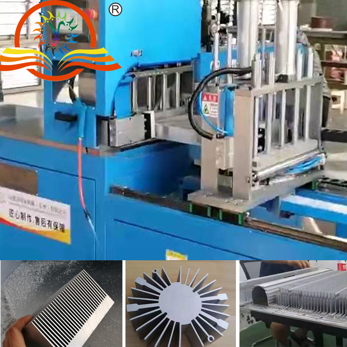 【無錫】鋁型材切割機450切割散熱器，當天試切即刻達成合作